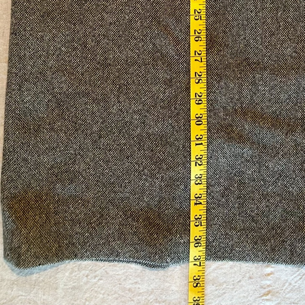 Vintage Ralph Lauren Brown Tweed 100% Lamb’s Wool Pencil Skirt - Picture 8 of 9